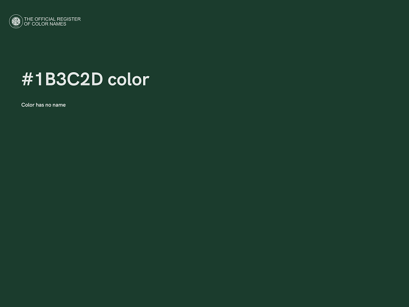 #1B3C2D color image