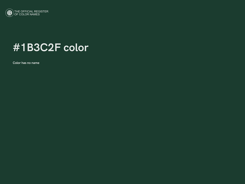 #1B3C2F color image