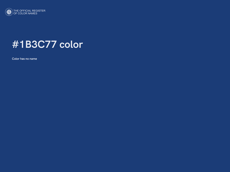 #1B3C77 color image