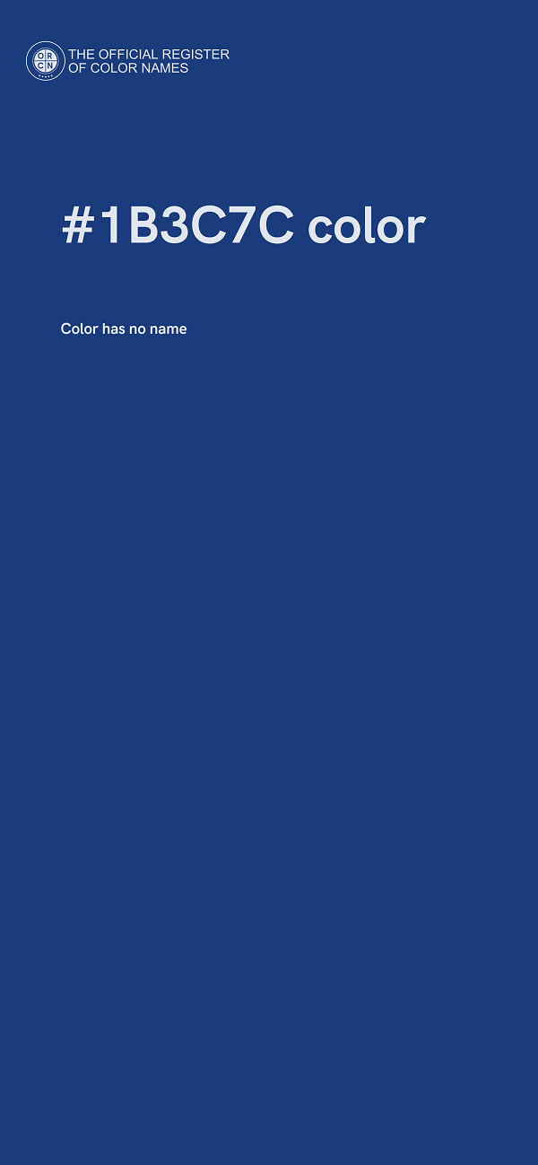 #1B3C7C color image