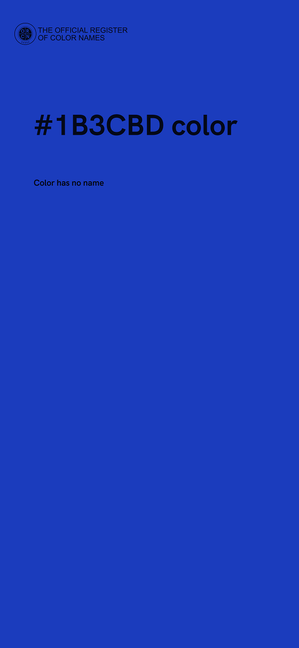 #1B3CBD color image