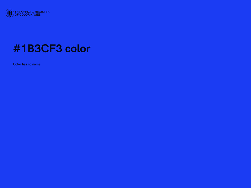 #1B3CF3 color image