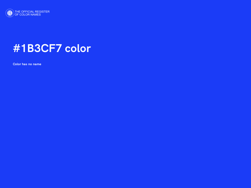 #1B3CF7 color image