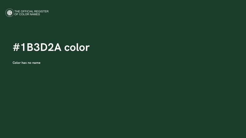 #1B3D2A color image