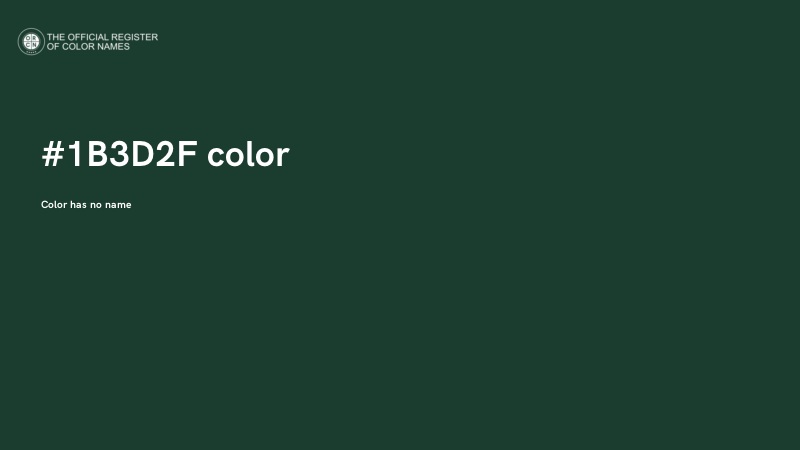 #1B3D2F color image