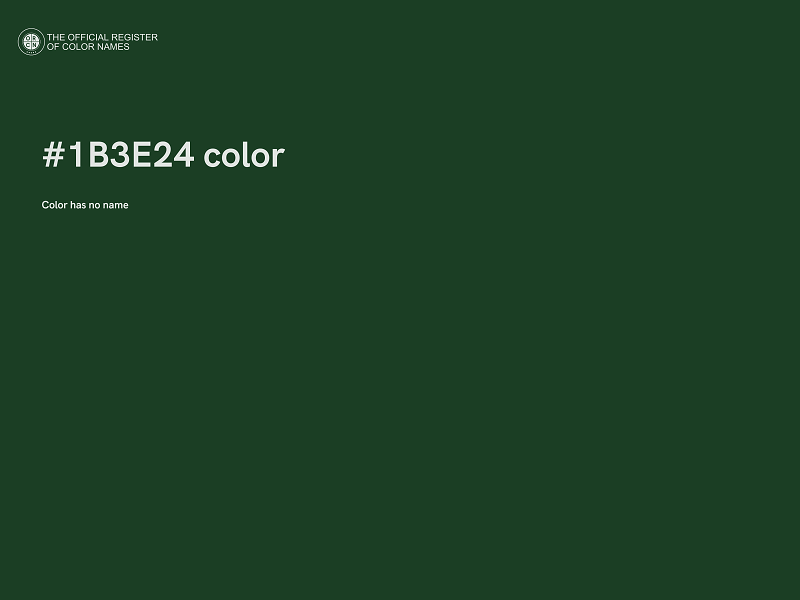 #1B3E24 color image