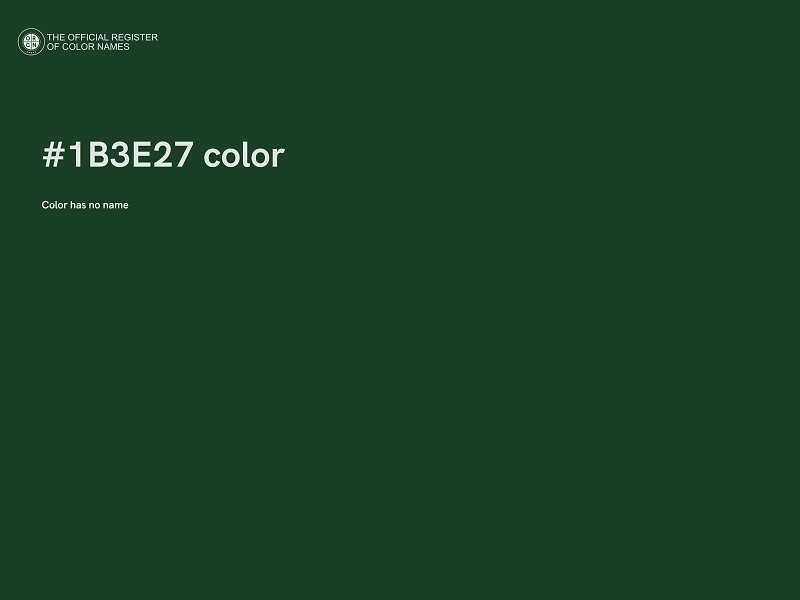 #1B3E27 color image