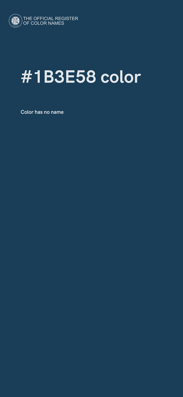 #1B3E58 color image