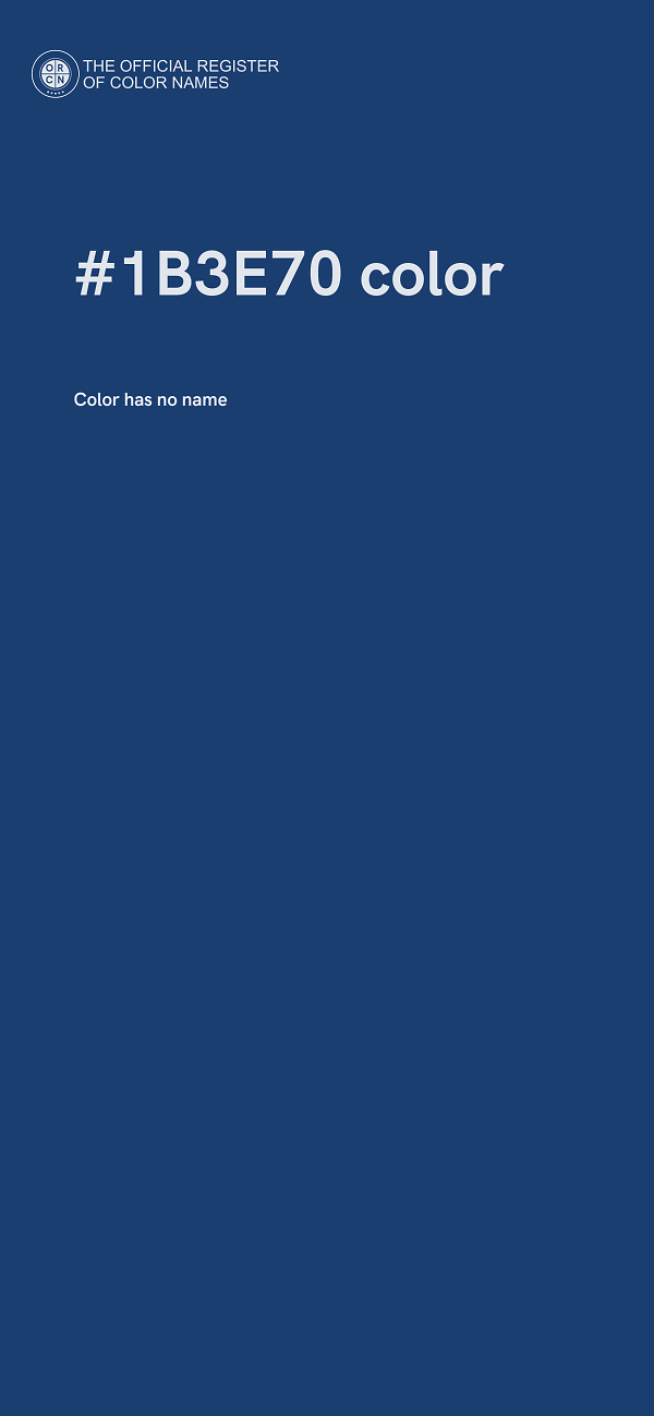 #1B3E70 color image