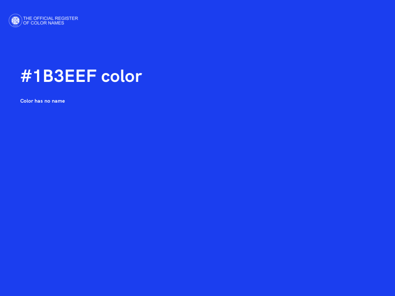 #1B3EEF color image