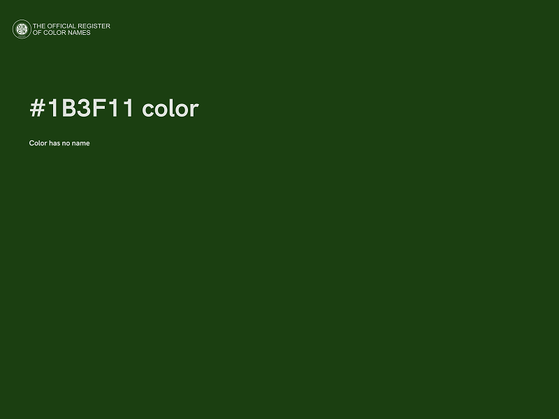 #1B3F11 color image