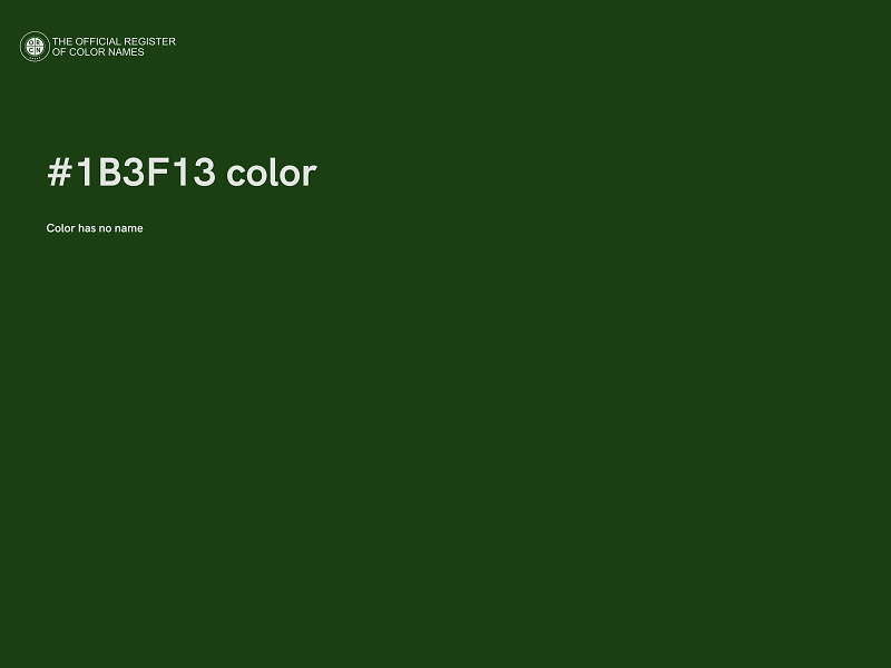 #1B3F13 color image