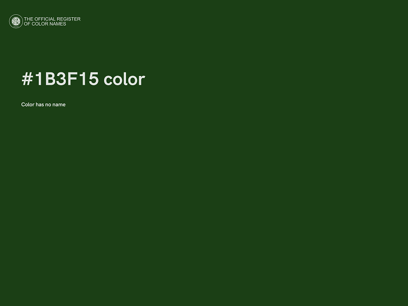 #1B3F15 color image