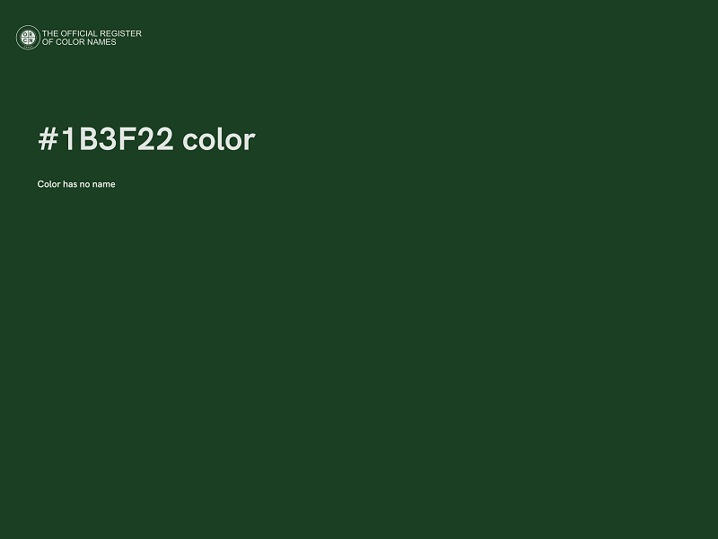 #1B3F22 color image