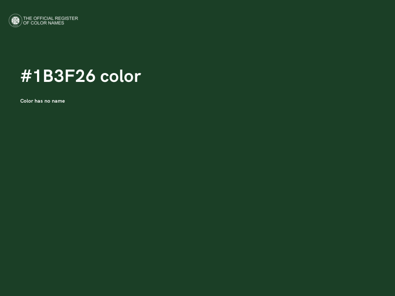 #1B3F26 color image