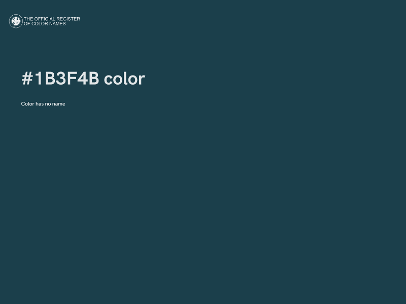 #1B3F4B color image