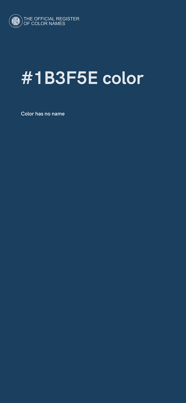 #1B3F5E color image