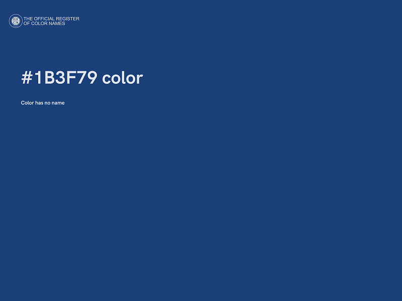 #1B3F79 color image