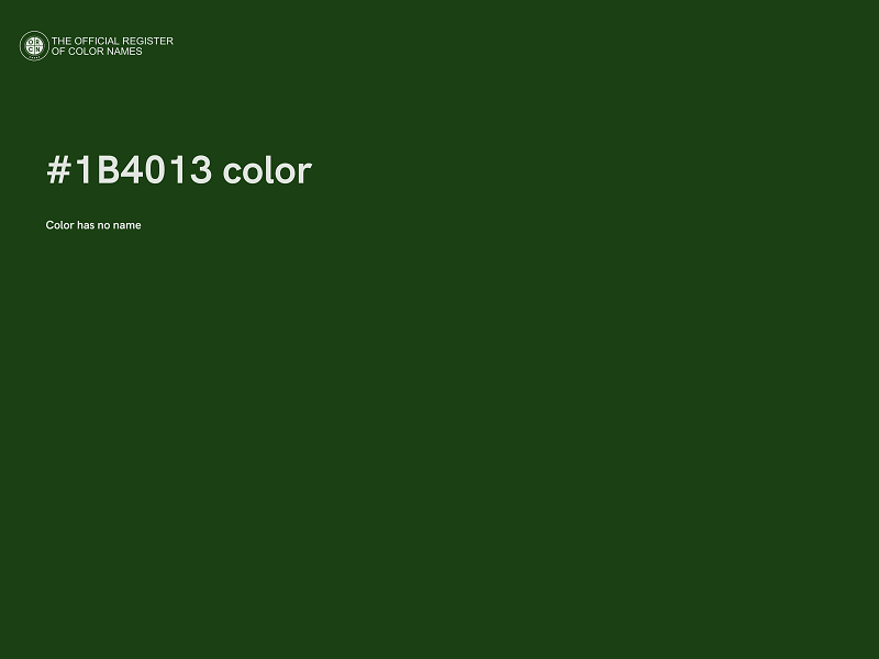 #1B4013 color image