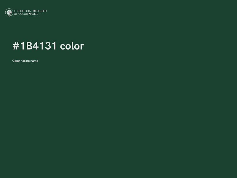 #1B4131 color image