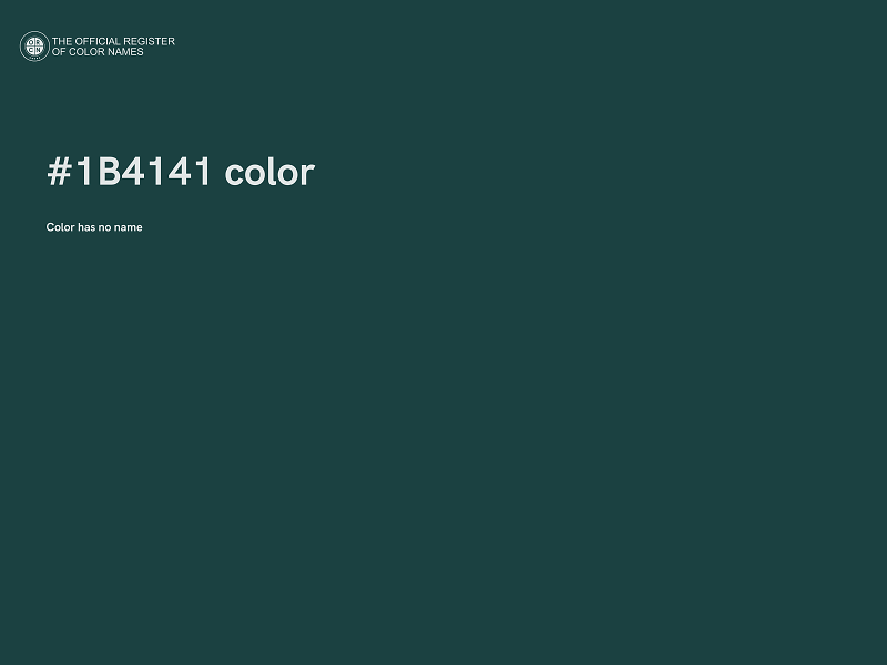 #1B4141 color image