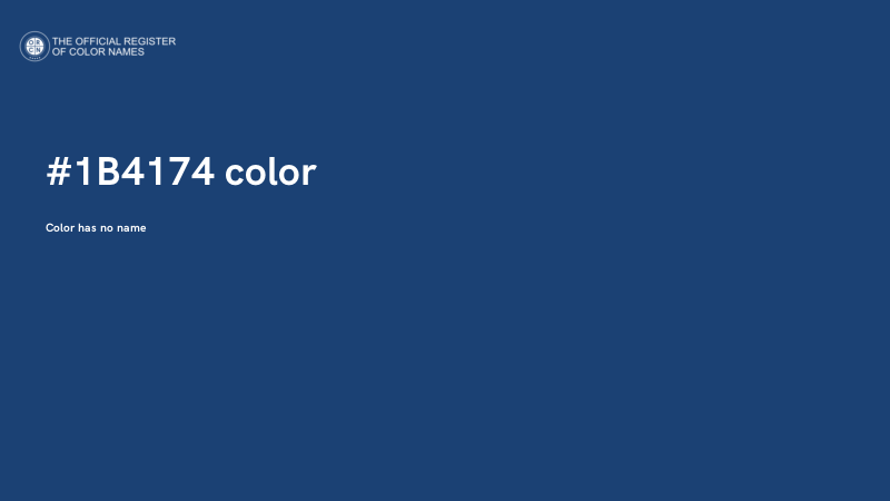 #1B4174 color image