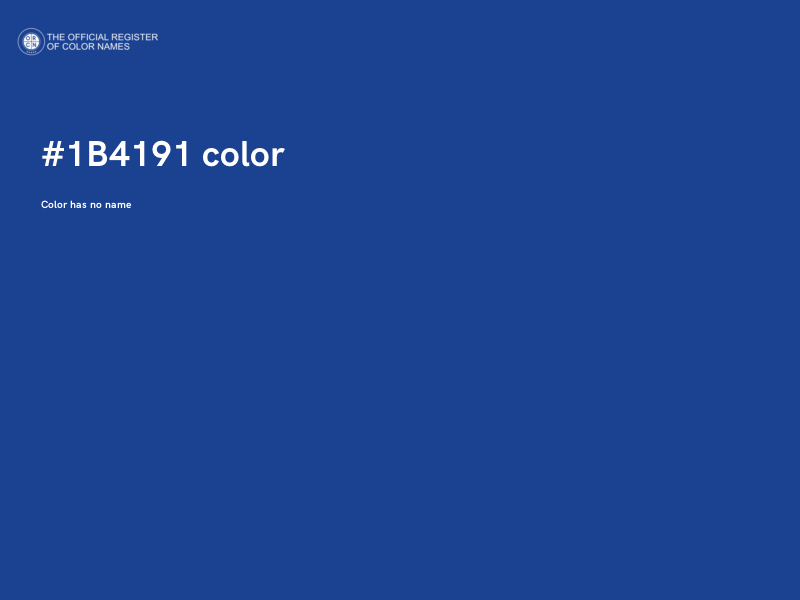 #1B4191 color image