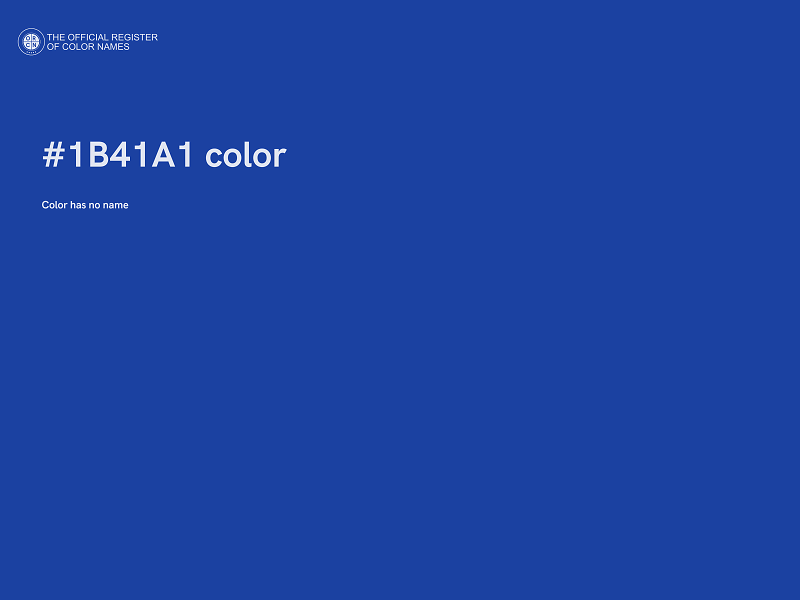 #1B41A1 color image