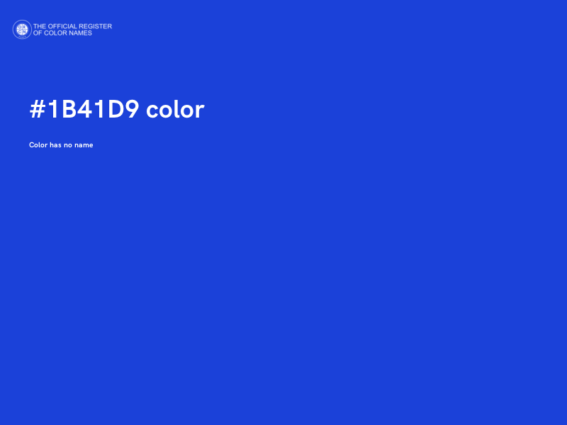 #1B41D9 color image