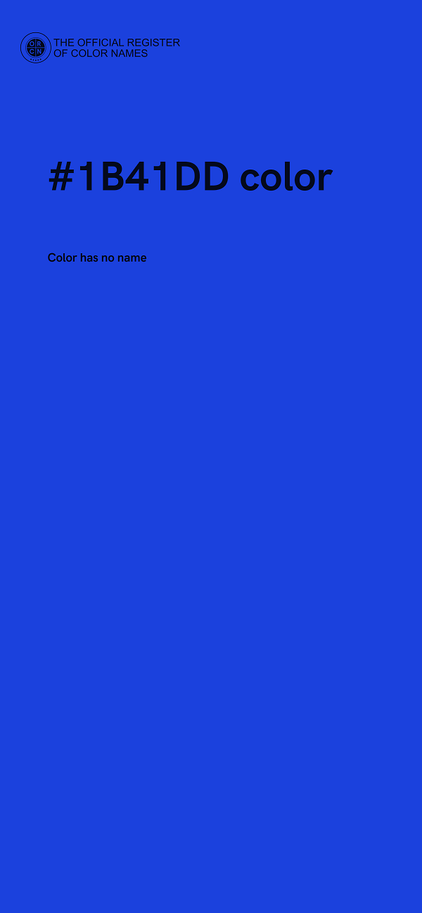 #1B41DD color image