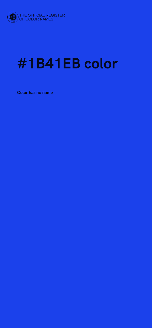#1B41EB color image