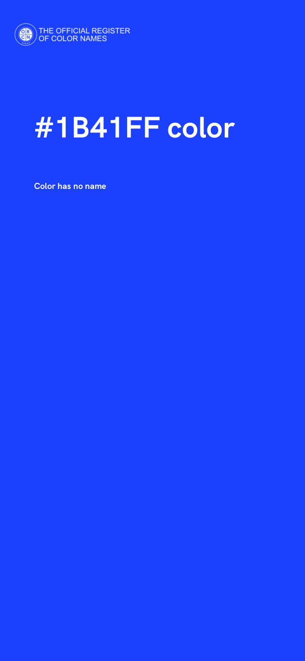 #1B41FF color image