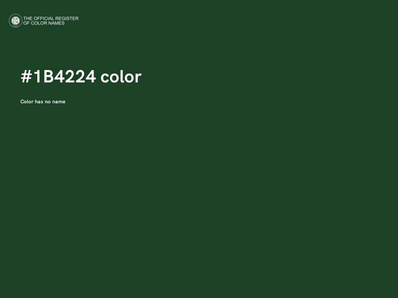 #1B4224 color image