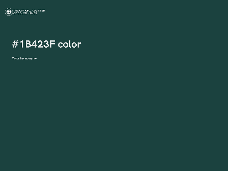 #1B423F color image
