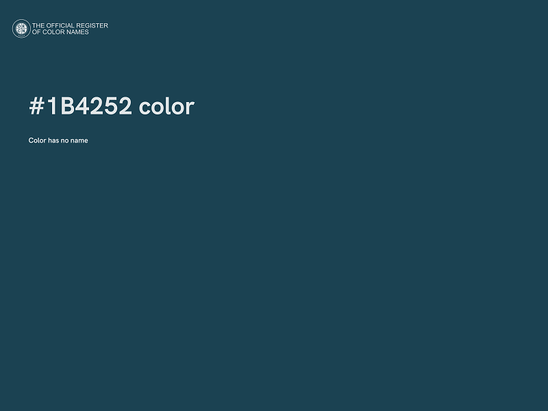 #1B4252 color image