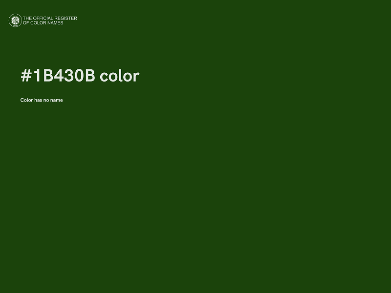 #1B430B color image