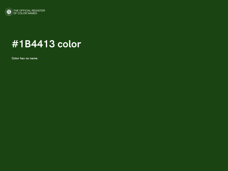 #1B4413 color image