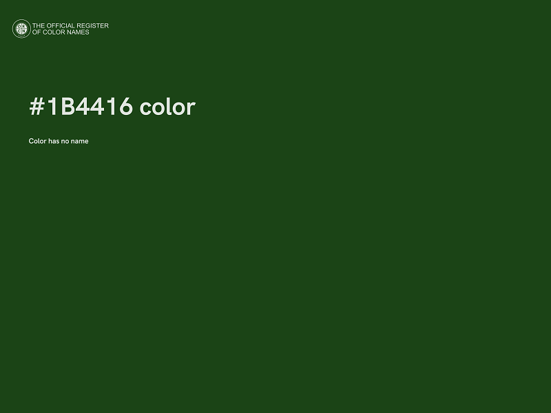 #1B4416 color image