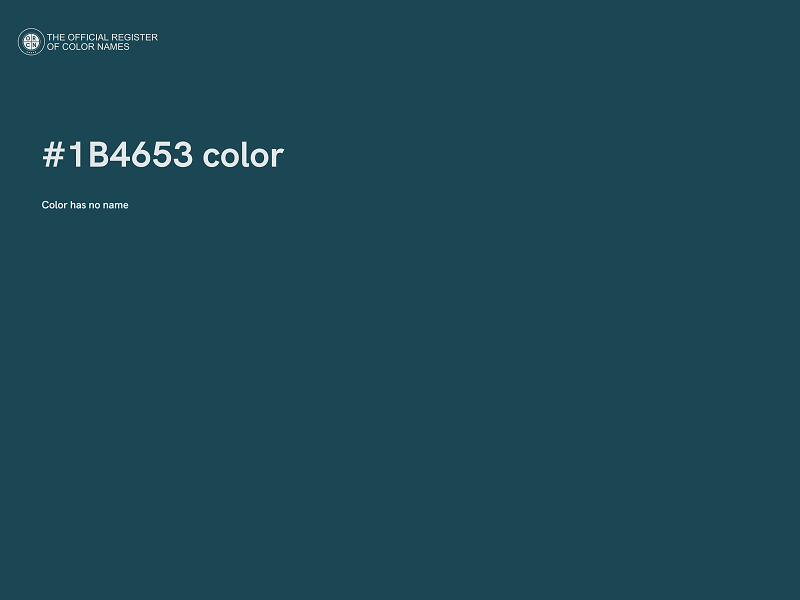 #1B4653 color image