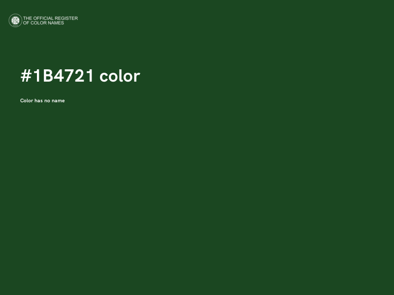 #1B4721 color image