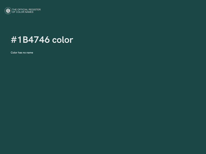#1B4746 color image