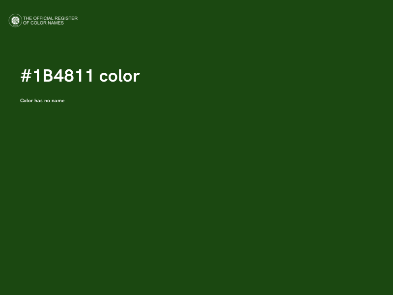 #1B4811 color image