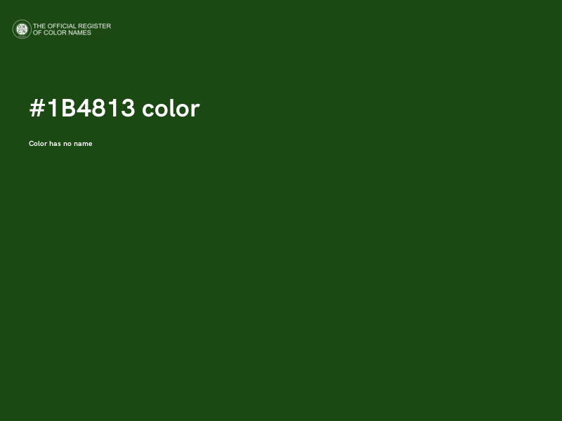 #1B4813 color image