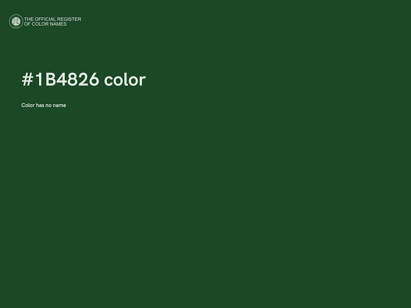 #1B4826 color image