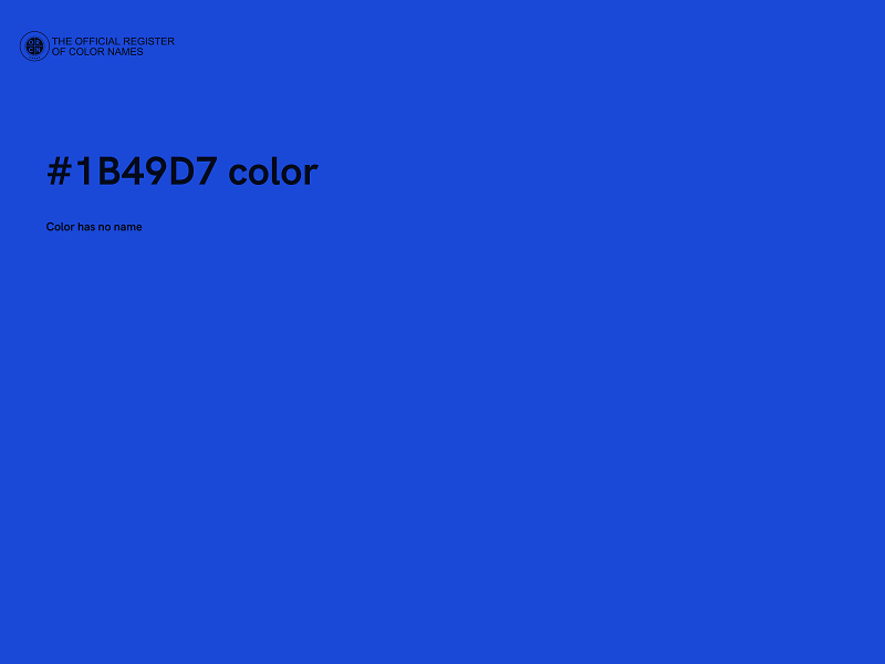 #1B49D7 color image