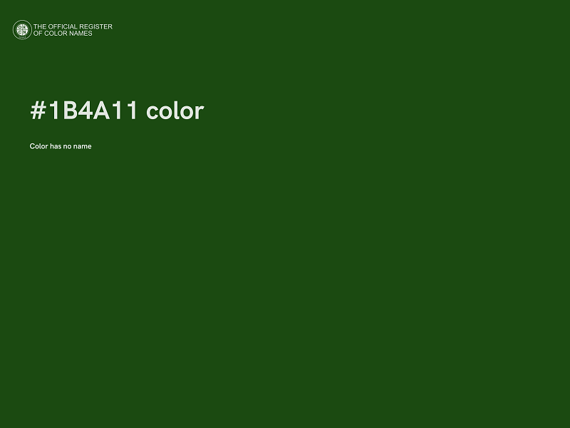 #1B4A11 color image