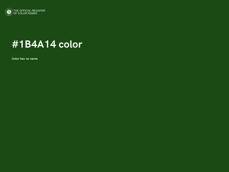 #1B4A14 color image