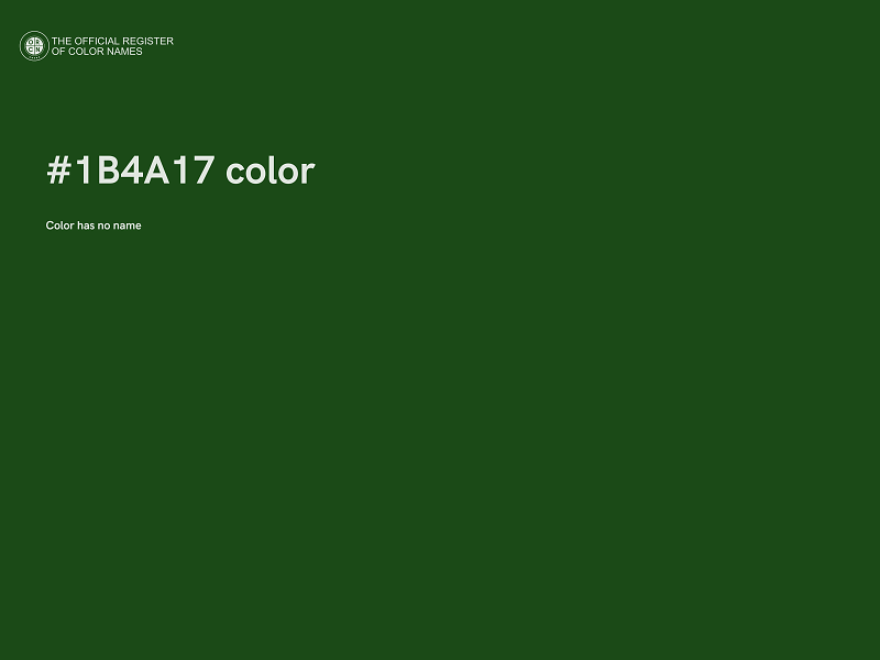 #1B4A17 color image