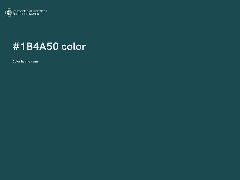 #1B4A50 color image