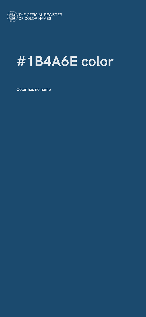 #1B4A6E color image